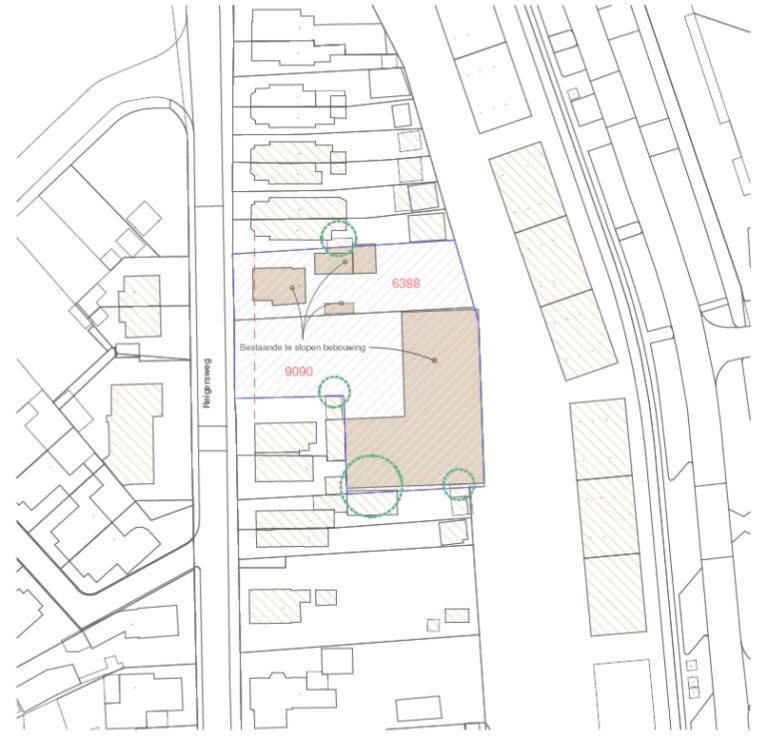 bestaande situatie Reigersweg