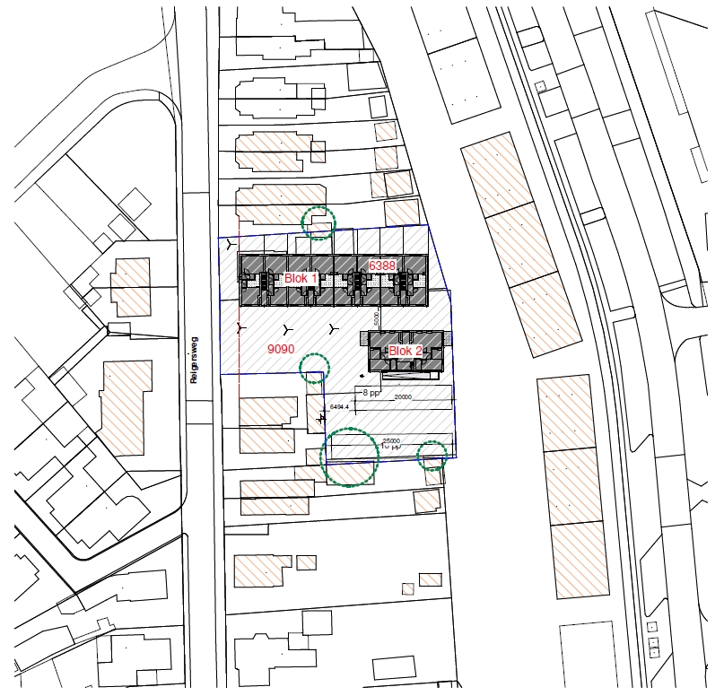 nieuwe situatie Reigersweg